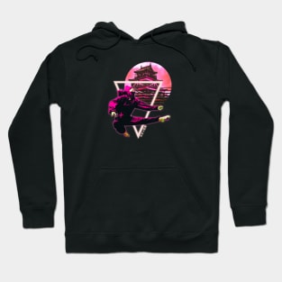 Neon Ninja Vaporwave aesthetic Japan Hoodie